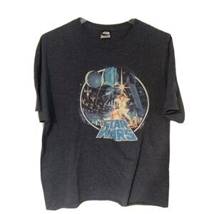 Star Wars Luke Skywalker Graphic - T-Shirt - Gray - Men's Size Large